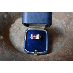 Gold And Diamond Tank Ring