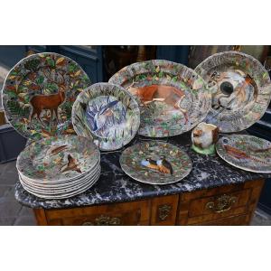 Rambouillet, Gien, Tableware Set By Jean Bertholle