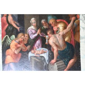 A Pair Of Early 18th-century Copper Engravings, *the Nativity* And *the Last Supper*
