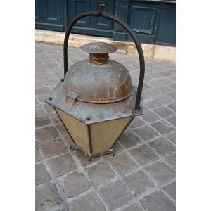 Grande lanterne en cuivre XIX