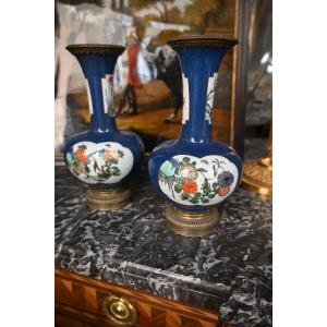 Pair Of Mounted Chinese Porcelain Vases