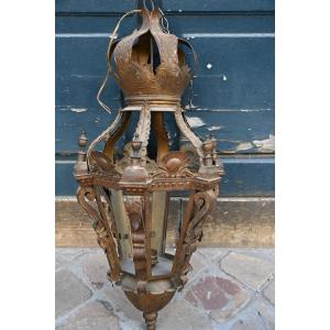 Sheet-metal Lantern; Italy, 18th-century Style
