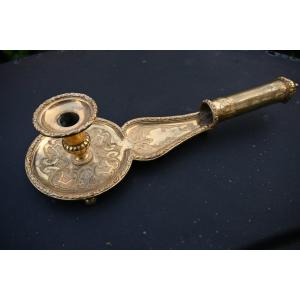 Rare Early 19th-century Empire-style Bishop's Candlestick