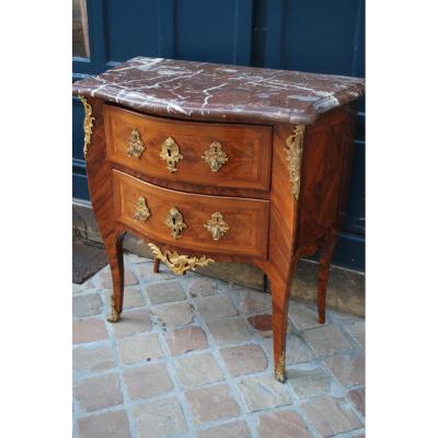 Small Commode Jumping D Between Two D Louis XV