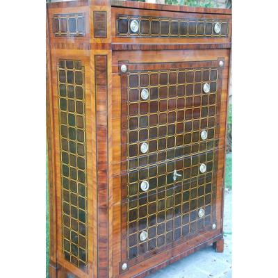 Louis XVI Marquetry Secretary