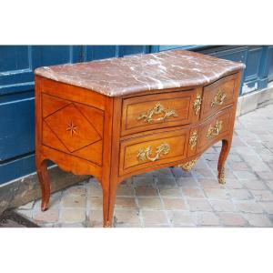 Commode Sauteuse , Entourage De Hache , époque Louis XV