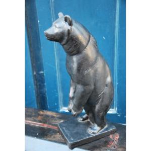 Bronze Sculpture, Bear D After Arnold Huggler