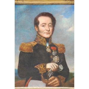 Portrait Of Admiral Mathieu Governor Of Martinique