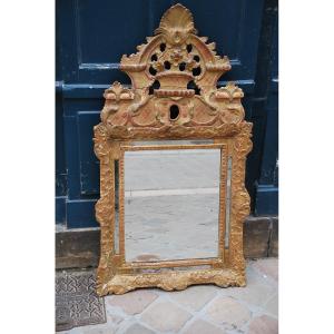 Miroir à Fronton D époque Regence XVIII