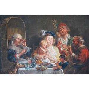 Ecole Flamande XVIII  D Après Jordaens