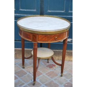 Elegant Bouillotte Table In Mahogany D Louis XVI Period