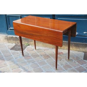 Solid Mahogany Table Stamped Guignard Louis XVI Period