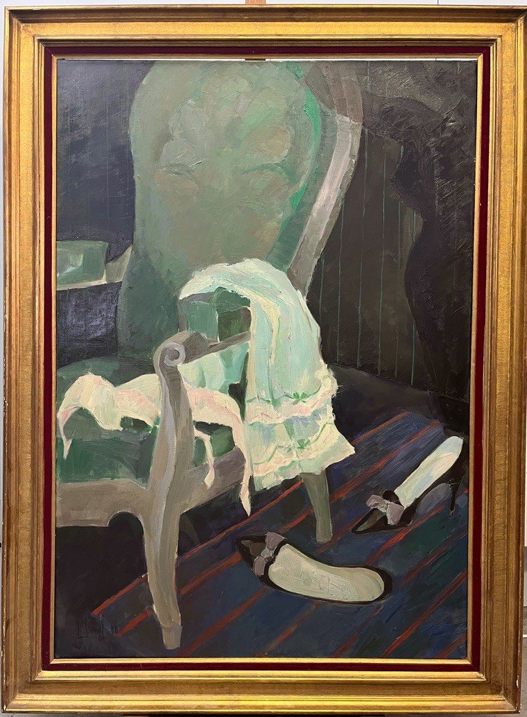 A.cheval, Ombre d'Espoir, 1966, Oil On Canvas, Signed, 130x89cm, With Frame