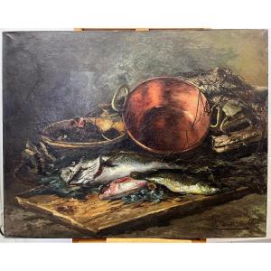 Oil On Canvas - Still Life Signed Pierre Decoreis