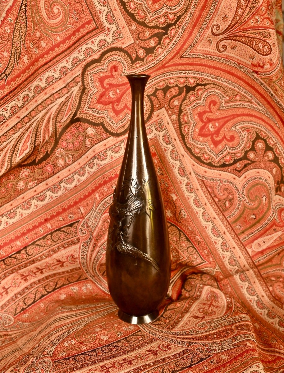 Vase En Bronze Japon-photo-2