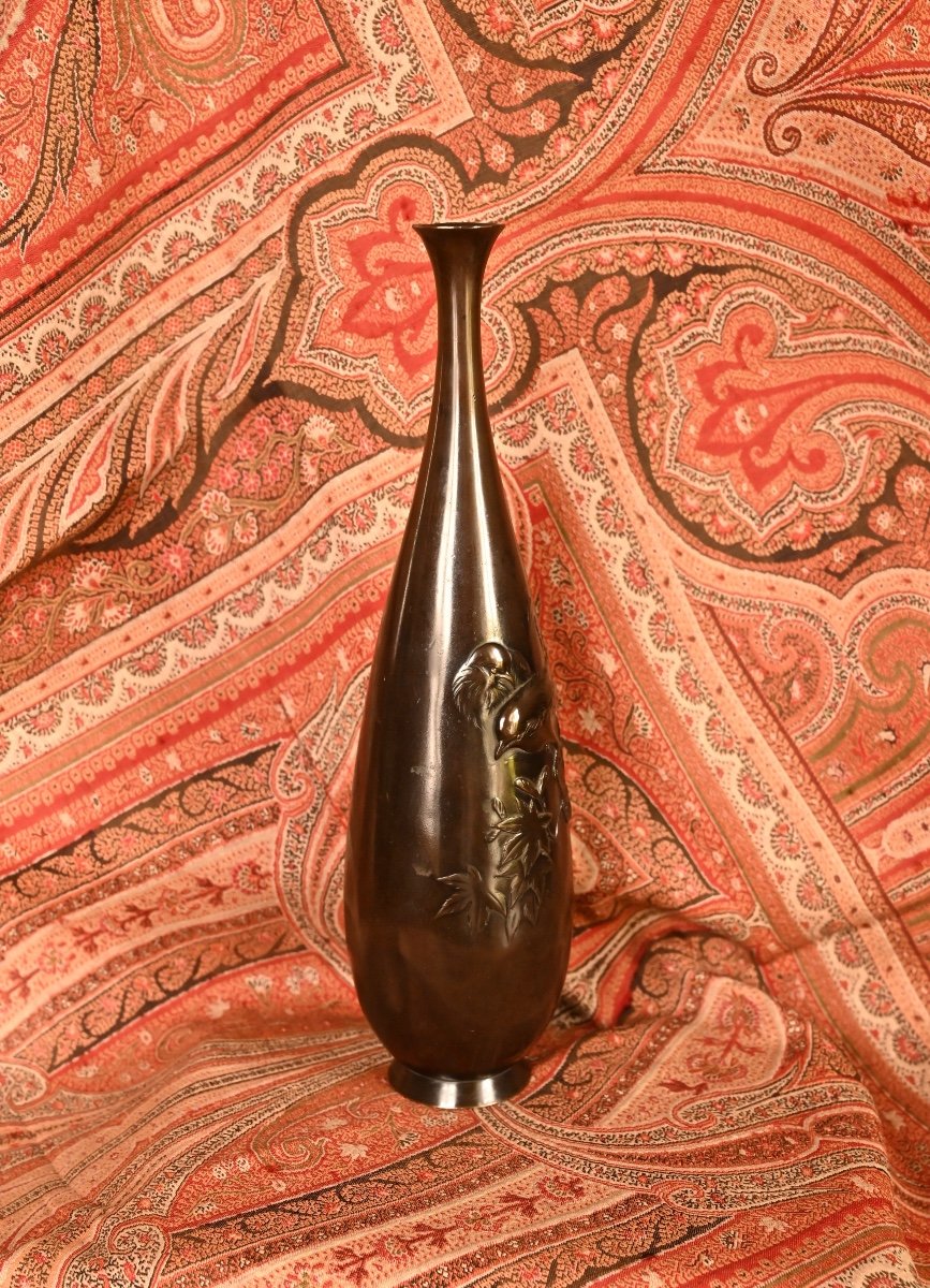 Vase En Bronze Japon-photo-3