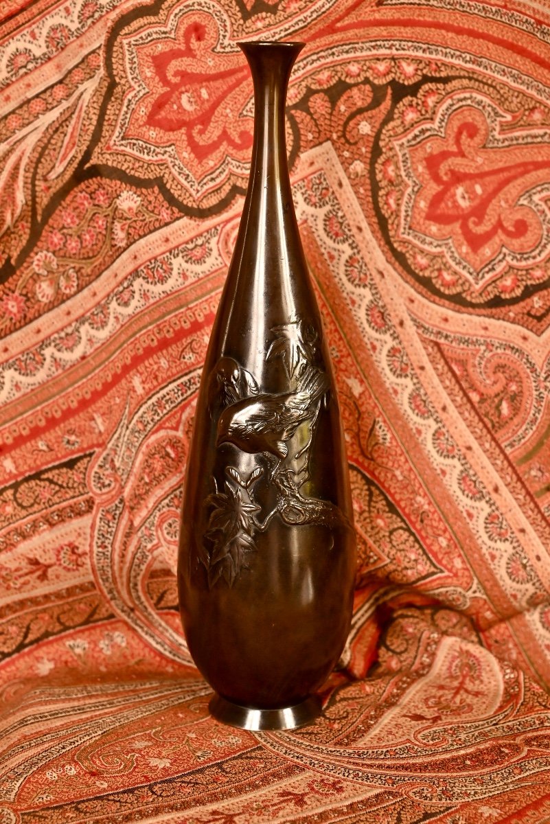 Vase En Bronze Japon