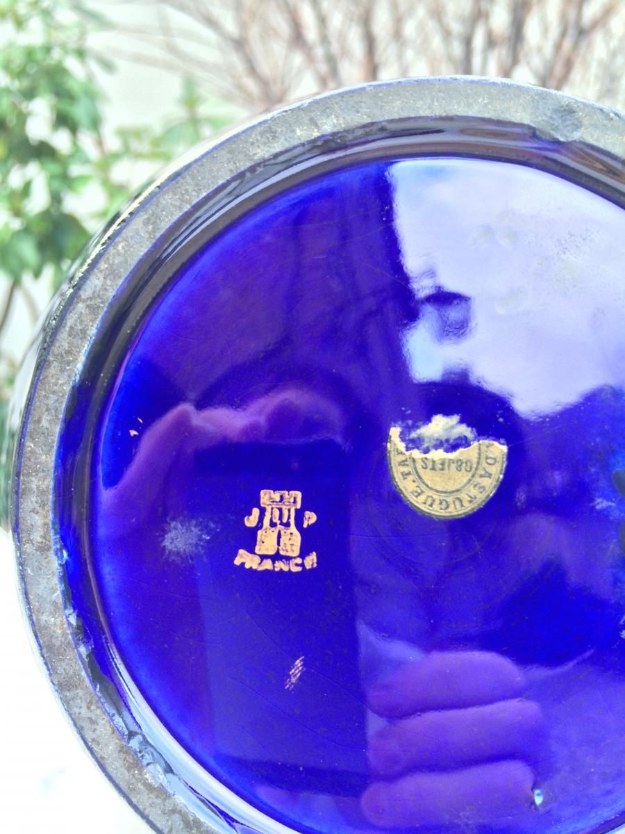 Haut Vase Sainte Radegonde Bleu (lampe)-photo-1