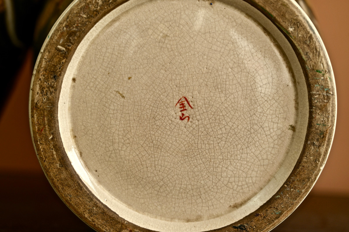 Paire de vases Japonais Satsuma-photo-8