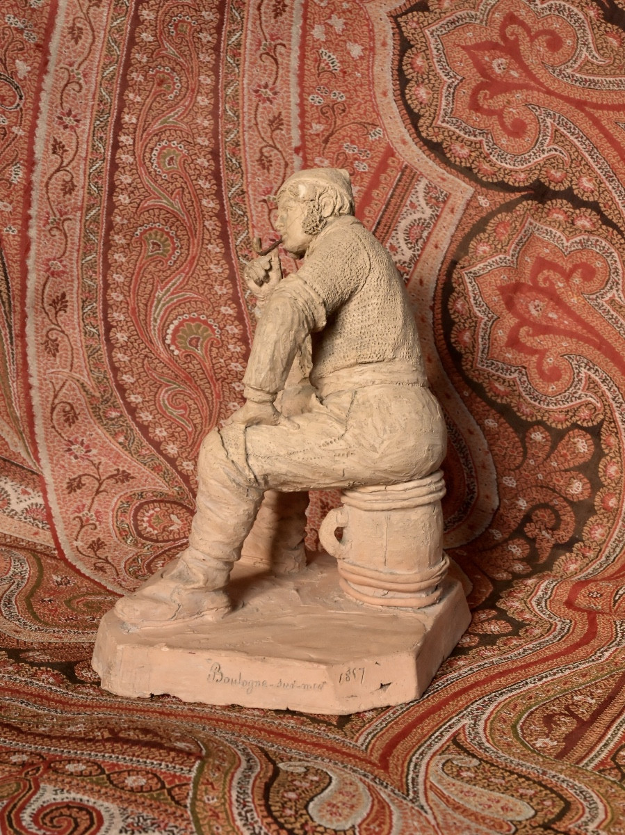 Sculpture de marin d'Eugène Blot-photo-4