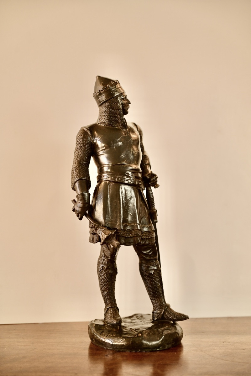 Charles Martel sculpture en plomb-photo-2
