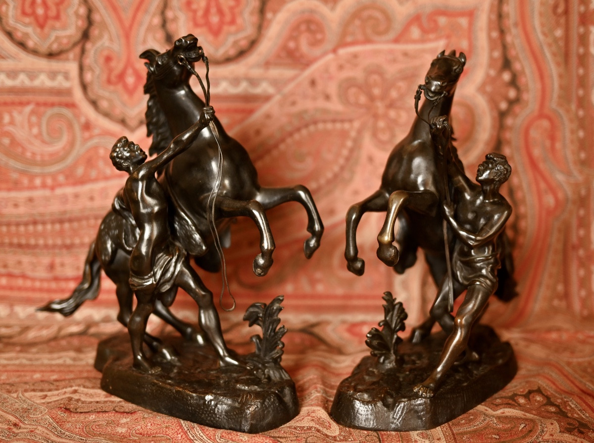 Chevaux de Marly  en bronze  d'après Coustou-photo-2