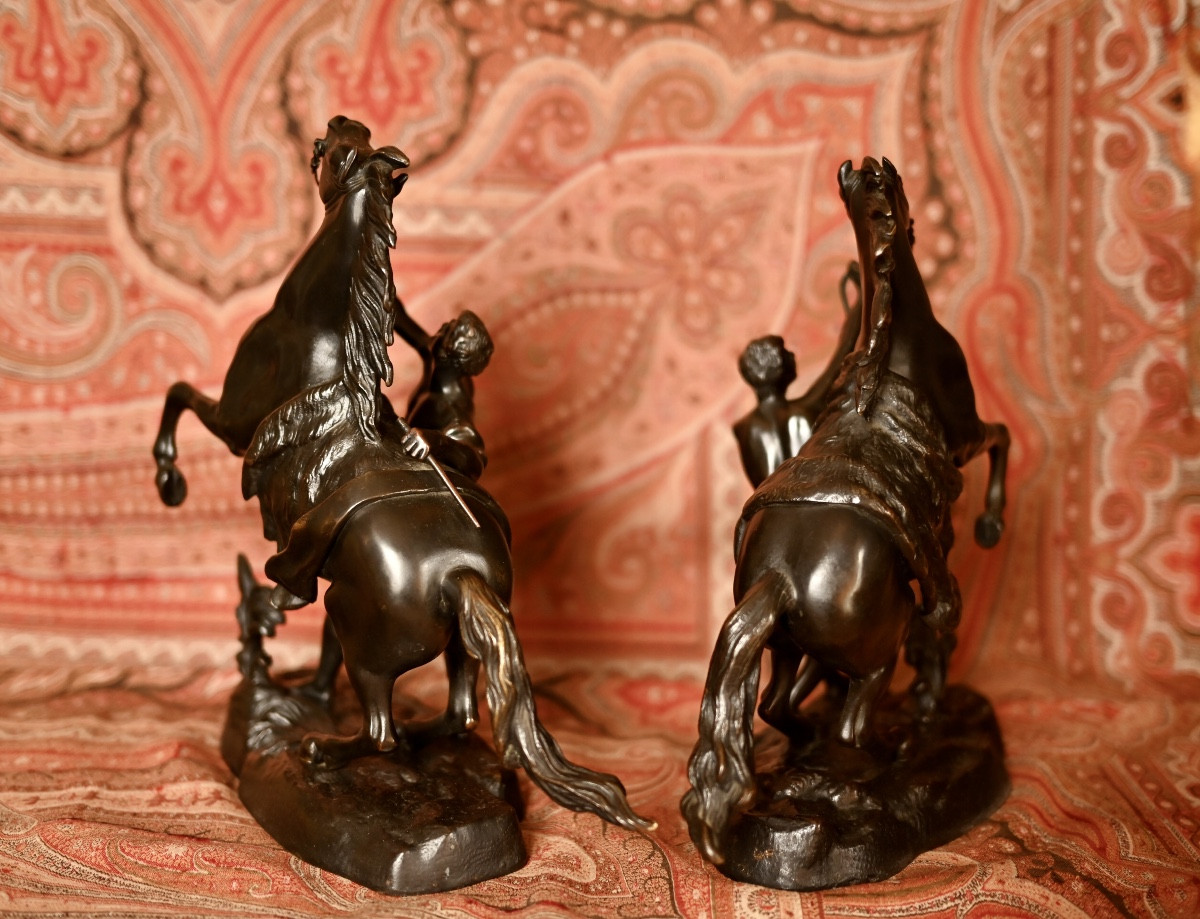 Chevaux de Marly  en bronze  d'après Coustou-photo-3