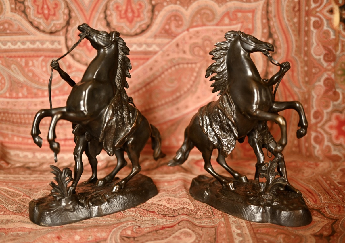 Chevaux de Marly  en bronze  d'après Coustou-photo-4
