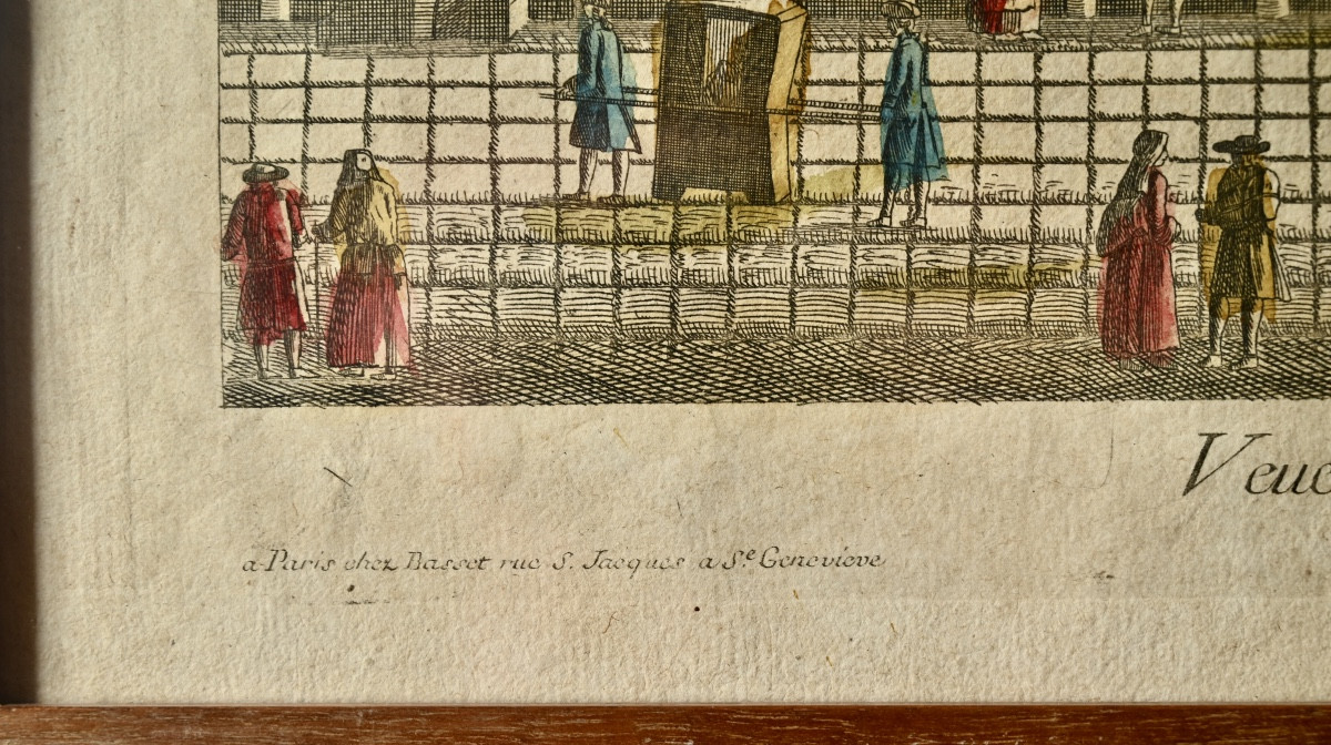 vue d'optique XVIIIème de la Samaritaine à Paris-photo-2