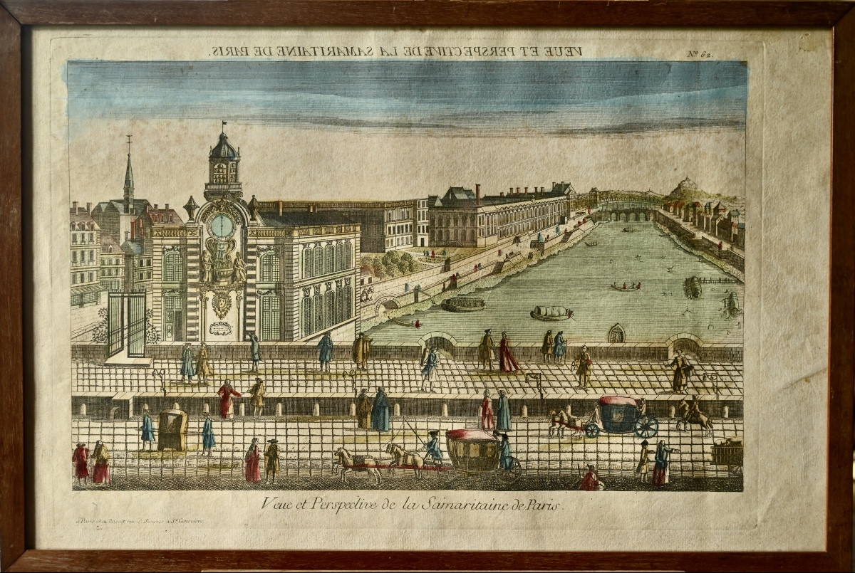 vue d'optique XVIIIème de la Samaritaine à Paris