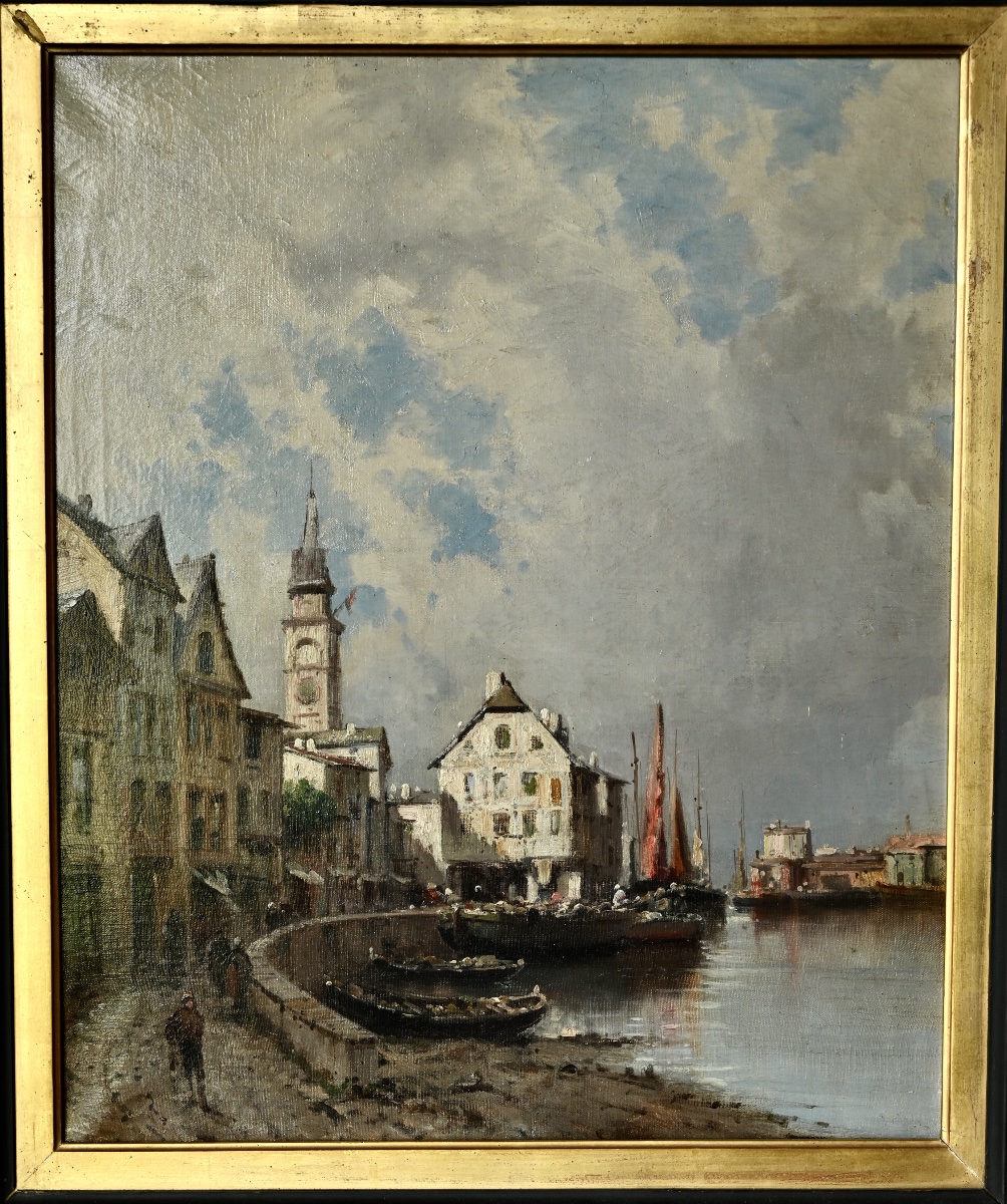 Port animé de Emile Godchaux HST-photo-2