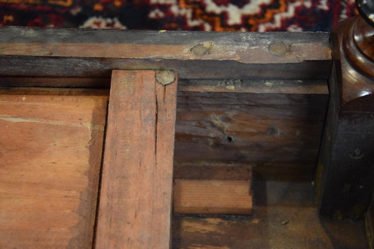 Table Desk In Walnut Late Seventeenth-photo-3