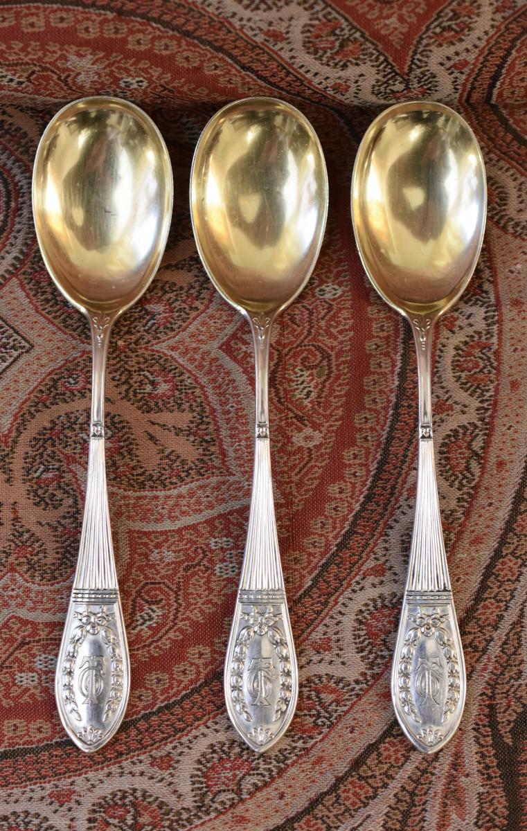 12 Small Ice Cream Spoons Germany-photo-2