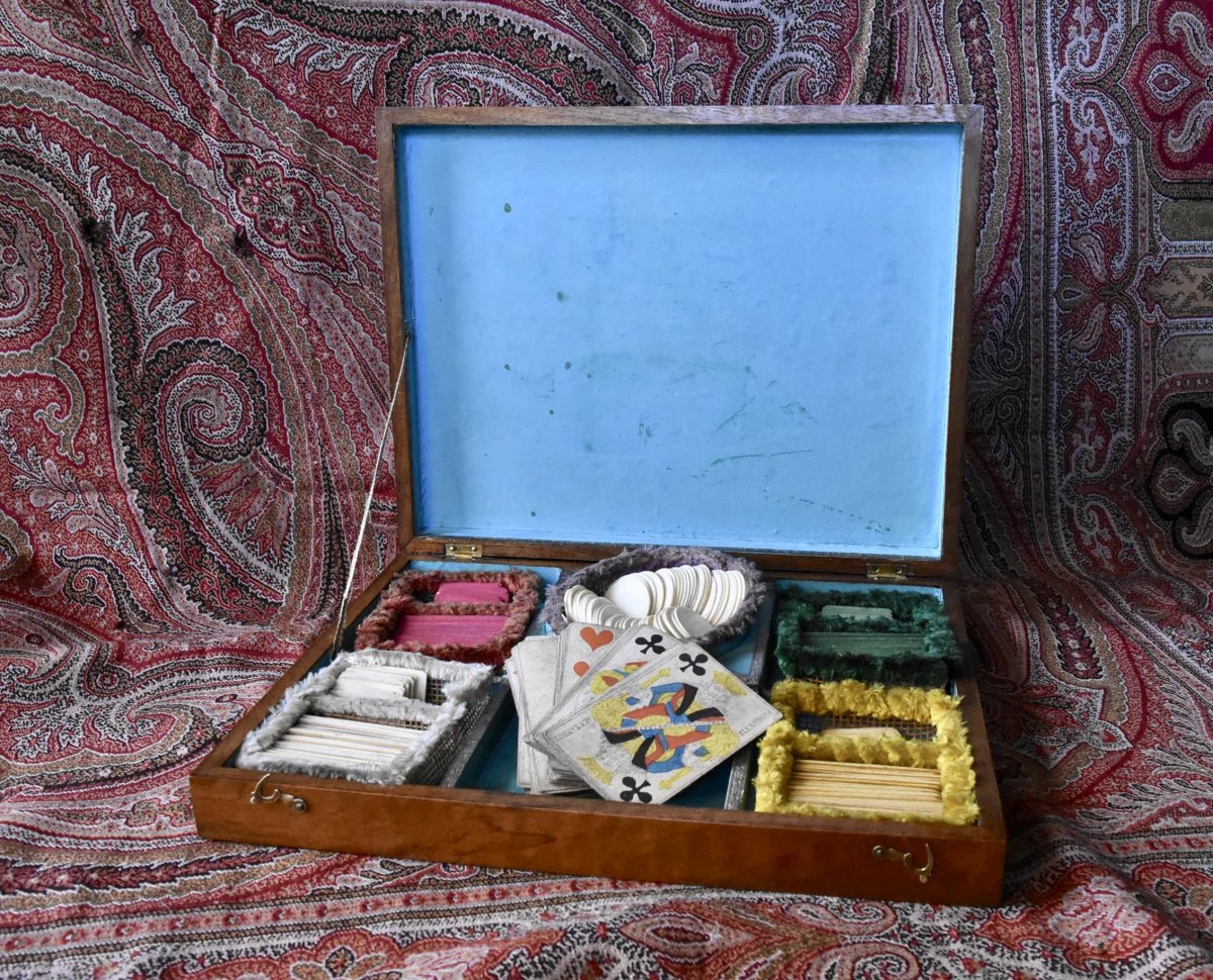 Coffret De Jeu De Quadrille XIX ème