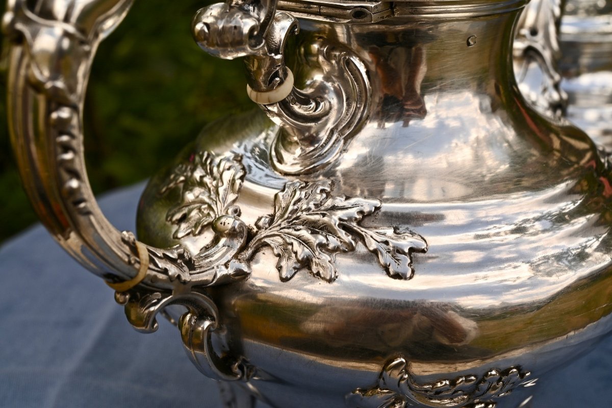 Teapot And Its Silver Sugar Bowl-photo-2