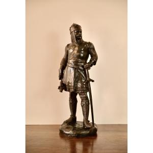 Charles Martel sculpture en plomb