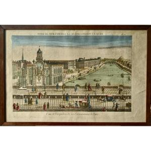 18th-century Optical View Of The Samaritaine In Paris