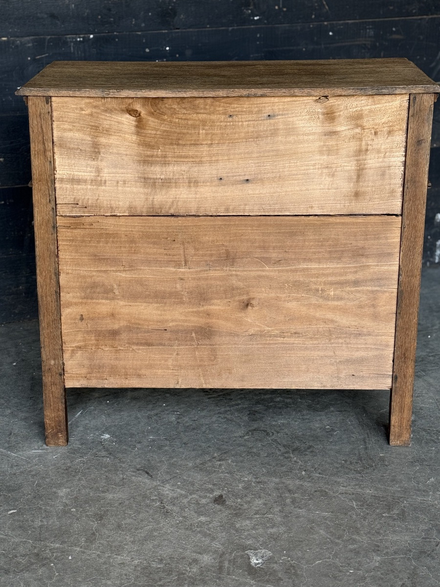 Small Lxvi 19th Century Bleached Chest Of Drawers -photo-7