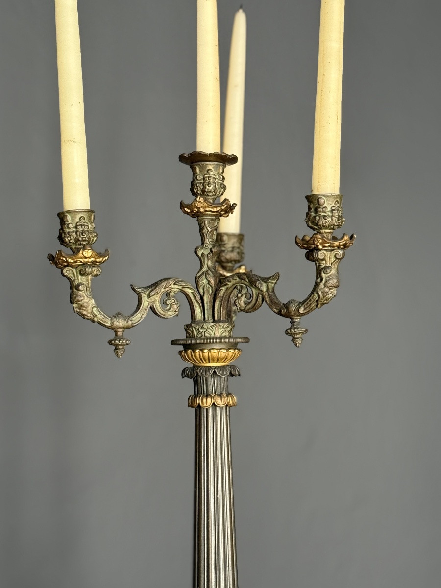 Pair Of Empire Candelabra -photo-4