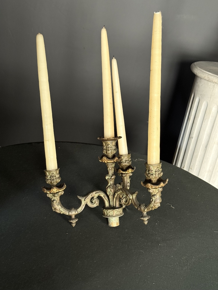 Pair Of Empire Candelabra -photo-2