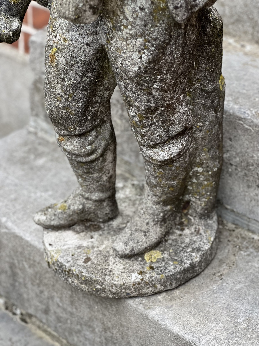 Garden Statue Of A Little Boy -photo-6