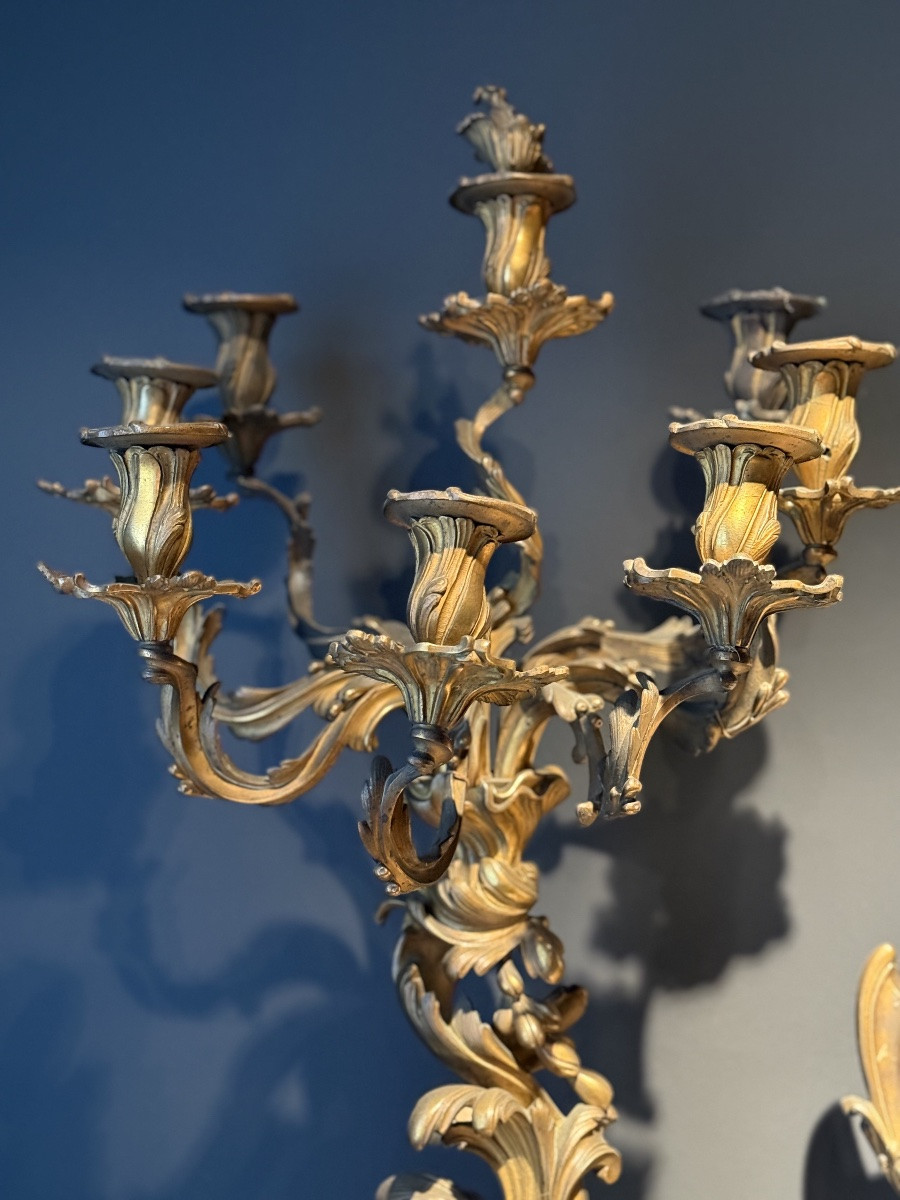 Exceptional Gilt Bronze And Onyx Trim -photo-3