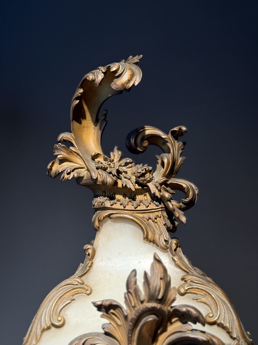 Exceptional Gilt Bronze And Onyx Trim -photo-6