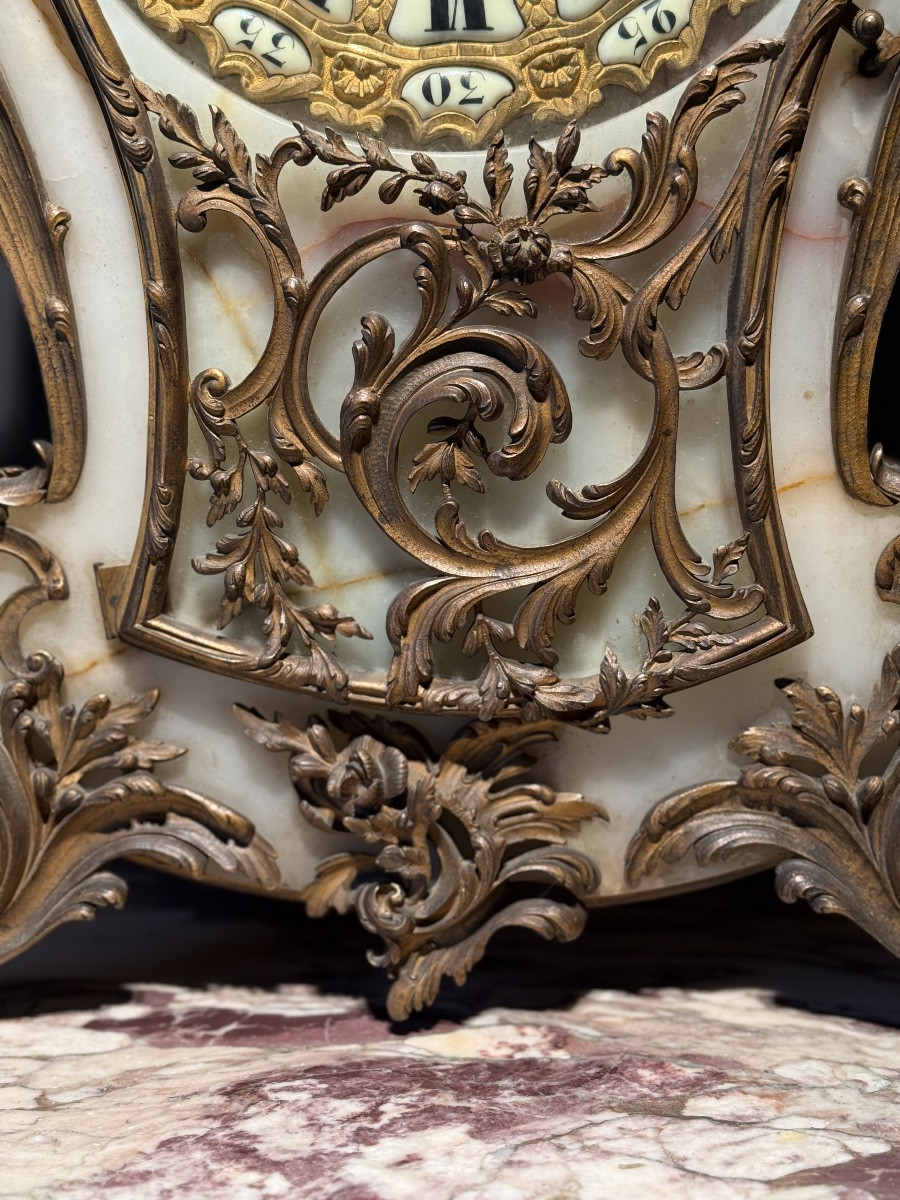 Exceptional Gilt Bronze And Onyx Trim -photo-7