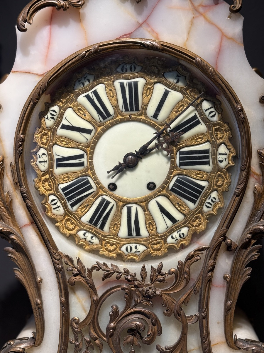 Exceptional Gilt Bronze And Onyx Trim -photo-8