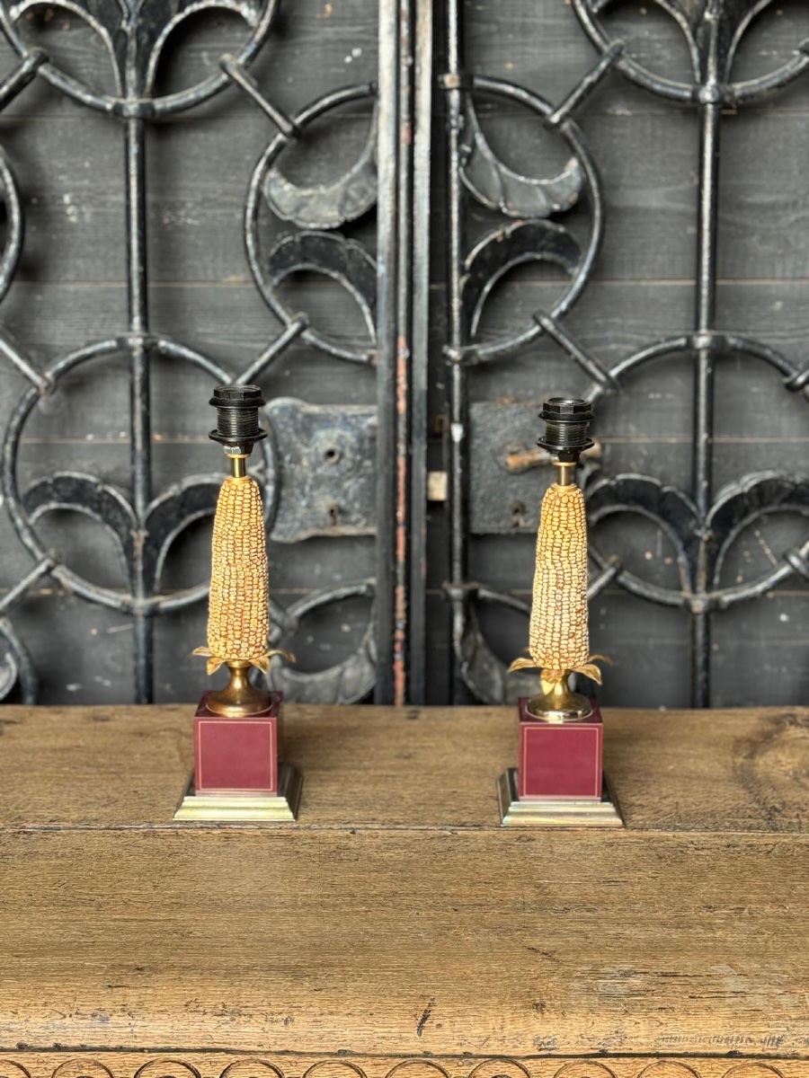 Pair Of Corn Lamps-photo-3
