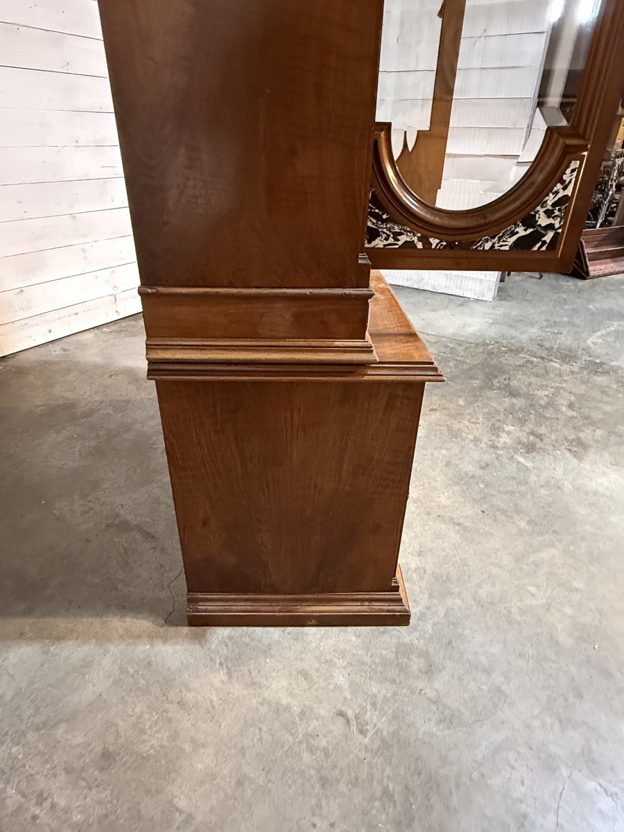 Exceptional Large Walnut Bookcase-photo-6