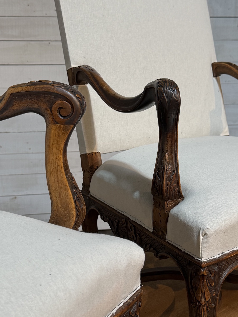 Paire de fauteuils LXV-photo-6