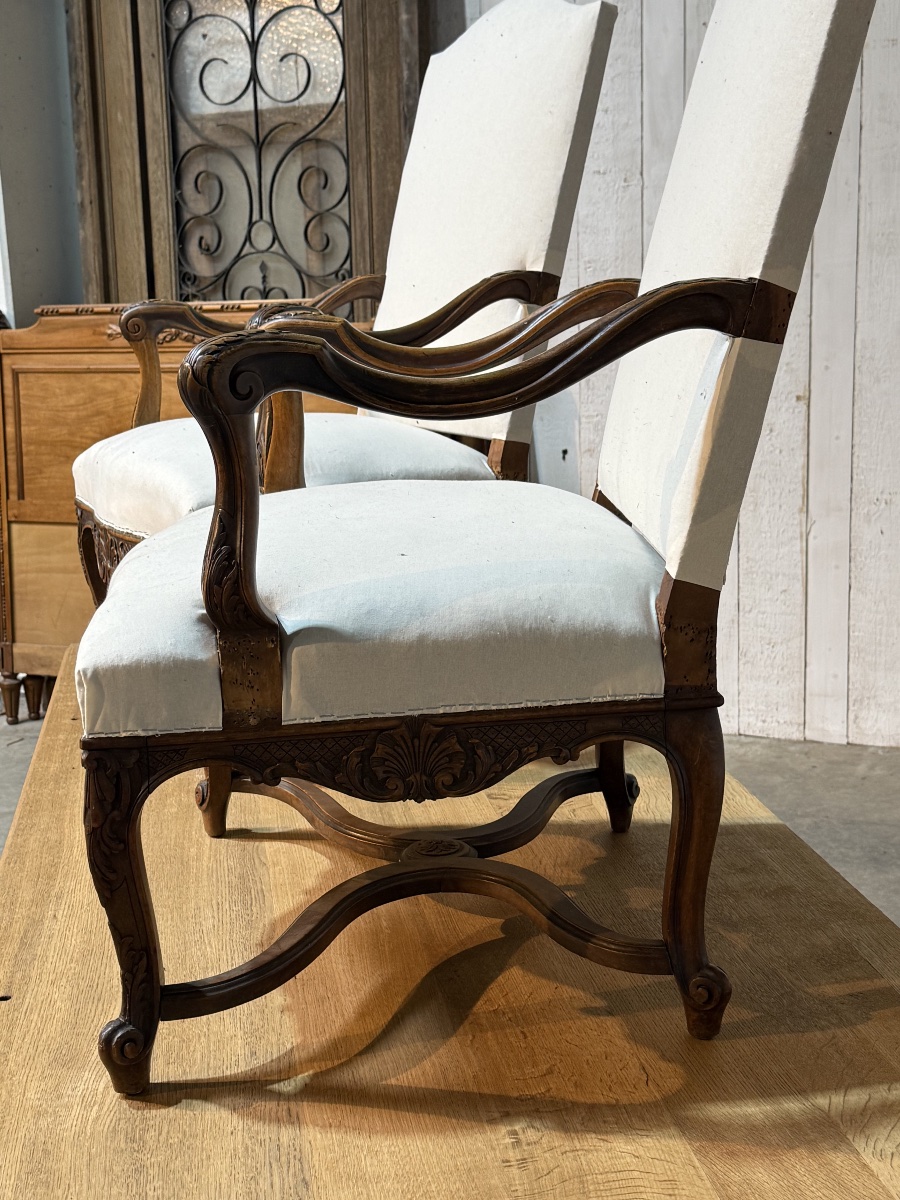 Paire de fauteuils LXV-photo-8