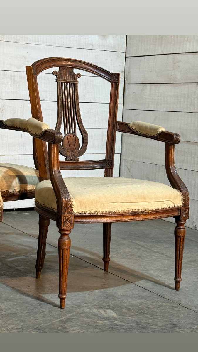 Série de 8 chaises et 4 fauteuils-photo-3
